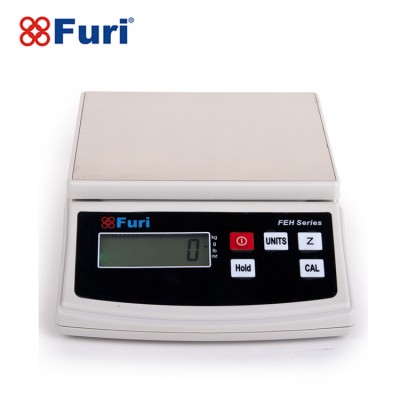 Furi 6000g/1g Rectangle Mini Durable Digital Kitchen Food Scale