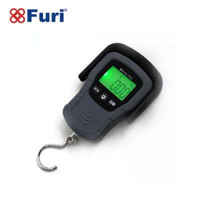 Furi Gray Black Portable Electronic Digital Luggage Weighing Scale