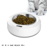 Stainless Steel Bowl Plastic Dog Cat Pet Digital Smart Scale Pet Food Bowl With Scale